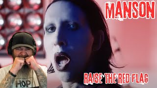 Marilyn Manson  Raise The Red Flag MUSIC VIDEO REACTION [upl. by Assirt94]