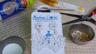 Secrets Revealed Crochet Snowflake Earring Masterpiece [upl. by Sirah]