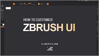 Customize Zbrush UI Hotkeys amp Custom Menus Setup [upl. by Brion452]