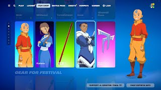 Fortnite Avatar The Last Airbender Skins battlepass [upl. by Sugihara]