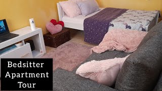 Bedsitter apartment tourstudio apartment tour bedsitter bedsittertour studioapartment vlog [upl. by Blen]