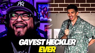 First Time Watching Andrew Schulz  Gayest Heckler Ever Reaction [upl. by Leimaj]