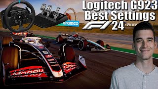 BEST SETTINGS Logitech G923G920 F1 24 [upl. by Mcclure772]