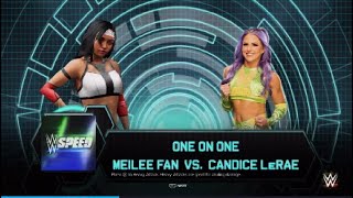 WWE Speed Meilee Fan vs Candice Lerae WWE2K24 [upl. by Animsaj149]