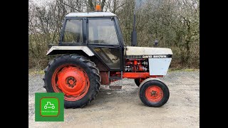 DAVID BROWN 1390 WORKING 60hp TRACTOR SOLD BY wwwcatlowdycarriagescom [upl. by Pearle]