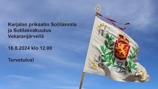 Karjalan prikaatin sotilasvala ja sotilasvakuutus 224 1682024 [upl. by Leryt842]