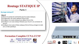 COMMENT CONFIGURER UN ROUTAGE STATIQUE  PARTIE 1 CISCO STATIQUE RESEAUX INFORMATIQUE [upl. by Blanc]