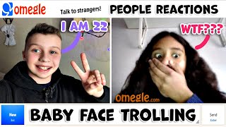 BABY FACE TROLLING ON OMEGLE BEST REACTIONS [upl. by Eirrab]