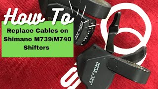 How To Replace A Shifter Cable  Shimano XT M739M740 3x8 Shifters Using The Right Tool [upl. by Atirrehs280]