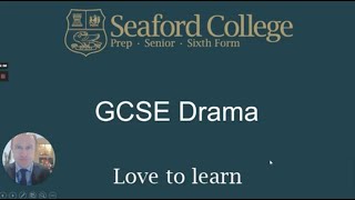 GCSE Drama  Seaford College GCSE Options Evening 2022 [upl. by Tioneb]