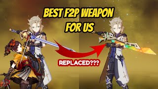 Flute of Ezpitzal R5 vs Cinnabar Spindle R5 Damage Comparison Best Weapon for Albedo and Chiori [upl. by Derte163]