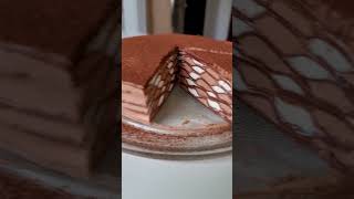 Chocolate Crepe Cake 🎂🍫 [upl. by Devan857]