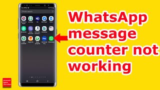 WhatsApp Notification count not working  WhatsApp message counter not working [upl. by Nillor]