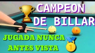 caracol noticias campeón del billar Colombiano muestra cómo se hace una carambola David kllejas [upl. by Ahsikyw]