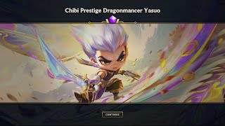 TFT  11  Chibi Prestige Dragonmancer Yasuo animations [upl. by Ahseiyt614]