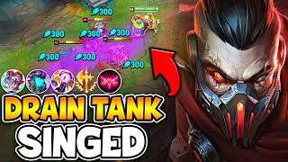 This NEW Drain Tank Singed build is breaking him in Season 14 COUNTER ANY TANK [upl. by Ohcamac625]