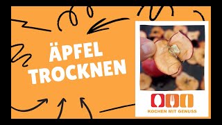 Äpfel trocknen Die Anleitung [upl. by Zoeller328]