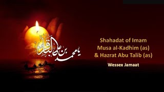 Eve of the Shahadat of Imam Musa alKadhim as and Hazrat Abu Talib as [upl. by Aiksa]