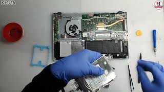 How To Replace HDD Asus Vivobook X509FA Disassembly And Assembly [upl. by Odnarb]