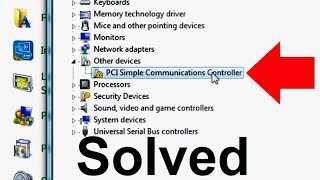 How to Fix PCI Simple Communications Controller Driver Error in Windows 7 [upl. by Torray]