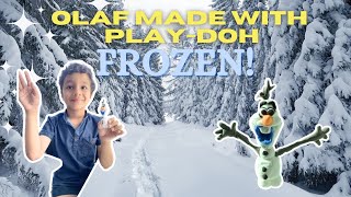 Lets Build Olaf  PlayDoh Olaf from Frozen  Disneys Magical World  Winter Wonderland Craft [upl. by Juliet]