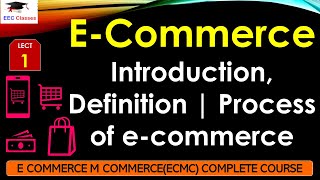 L1 ECommerce Introduction Definition  Process of ecommerce  ECMC Lectures in Hindi [upl. by Eemak]