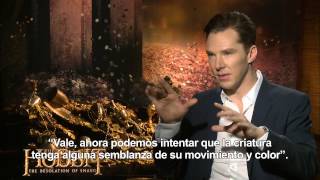 La Desolación de Smaug  Entrevista a Benedict Cumberbatch subtitulada en español [upl. by Notelrahc]