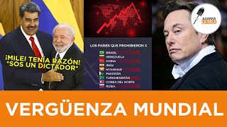 PAPELÓN DE ESCALA MUNDIAL SE MANDA EL DICTADOR LULA DA SILVA CENSURANDO TWITTER SALUDEN A BRASIL [upl. by Guyon]