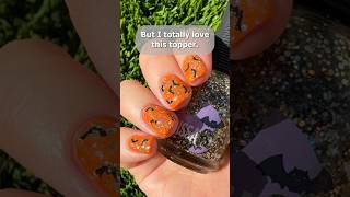 Bet youve never seen this glitter shape in nail polish 👀🎃👻🦇 nailpolish halloween [upl. by Feld]