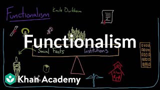 Functionalism  Society and Culture  MCAT  Khan Academy [upl. by Cronin492]