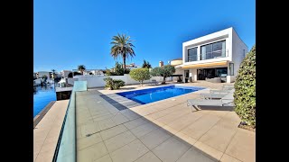 Empuriabrava – A Vendre Villa Contemporaine Sud Amarre 125m Piscine Garage [upl. by Salena485]