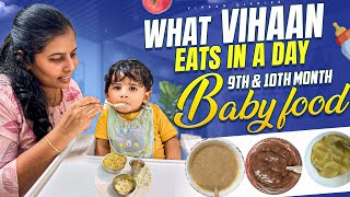 What Vihaan eats in a Day🥣 9th amp 10th Month Baby Food🍛 Dos amp Don’ts  vihaandiaries [upl. by Ryley862]