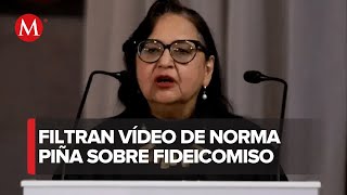 Difunden video en donde Norma Piña se pronuncia sobre la desaparición de fideicomisos [upl. by Halsy]