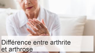 Différences entre arthrose et arthrite  symptômes causes diagnostic et traitement [upl. by Gosney718]