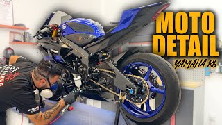 Motorcycle Detailing Wash  Yamaha R6 [upl. by Airtina]