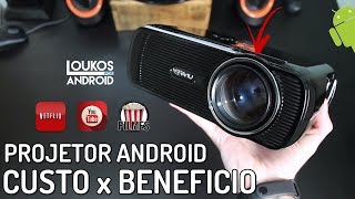 MELHOR PROJETOR CUSTO BENEFICIO 2018 BARATO e com ANDROID  Projetor uHappy U80 Pro [upl. by Tower849]