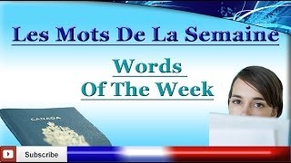 Learn French  Name Of Important Papers  Words Of The Week  Les mots de la semaine 4 [upl. by Arikahc889]