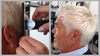 George Clooney HairCut  How To  Vivyan Hermuz [upl. by Notgnillew937]