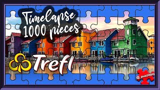 Groningen Netherlands  Panorama Jigsaw Puzzle Timelapse  Trefl 1000 pieces 🧩 puzzletimelapse [upl. by Semajwerdna]