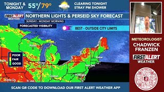 WSAW Weather NorthernLights AND the Perseid Meteor shower should be visible by Monday morning [upl. by Octavian]