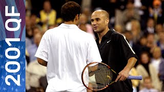 Is this the greatest US Open match ever  Pete Sampras vs Andre Agassi  US Open 2001 Quarterfinal [upl. by Serafina]