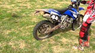 Yamaha WR450F 2008  rev limiter [upl. by Craner671]