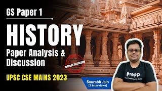 UPSC Mains 2023 GS 1 Paper  History Detailed Discussion  GS1 upscessay upscmains2023 [upl. by Meurer]