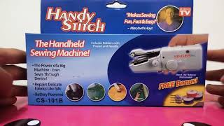 How to use The Handheld Sewing Machine  Handy Stitch Sewing Machine [upl. by Derwood297]