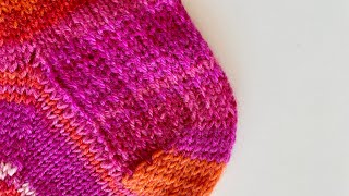 Socken stricken  Leicht verstärkte Käppchenferse [upl. by Noremak]