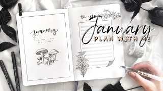 January Bullet Journal Setup Small Business Unboxing amp Packing Letters  PLAN WITH ME [upl. by Enyar]