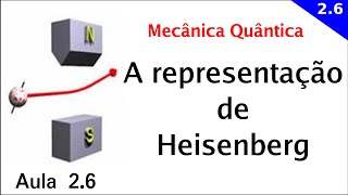 A representação de Heisenberg  Mecânica Quântica 1  Aula 26 [upl. by Kaine]