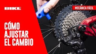 Mecánica Fácil BIKE Cómo ajustar el cambio trasero Shimano [upl. by Dulcie]