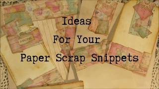 Ideas for Your Paper Scrap Snippets [upl. by Merceer]