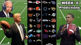 US Presidents Predict Week 6 of the NFL Season [upl. by Omland]